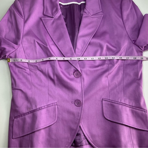 Amanda Smith Stretch Purple Skirt Set Size 12 NWT - Picture 9 of 16